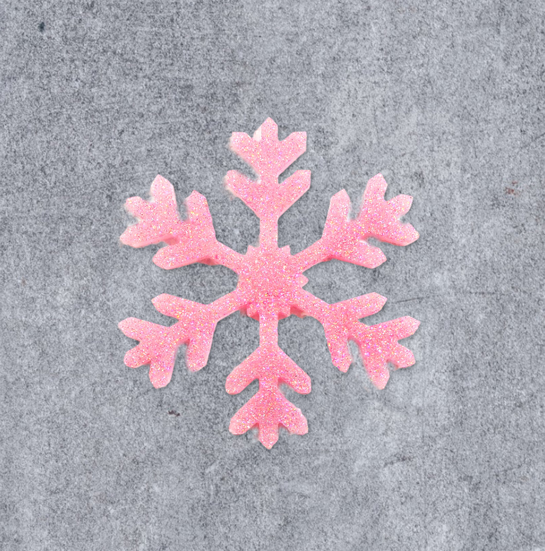 Sparkling Dreamy Soft Candy Pink Snowflake Type B(Holiday Edition)